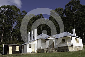 Clerk of Works’ House in The Dockyard at Port Arthur, Tasmania