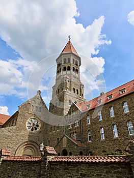 Clervaux Abbey from street