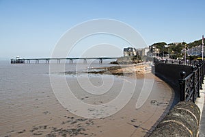 Clevedon Pier on a summers day