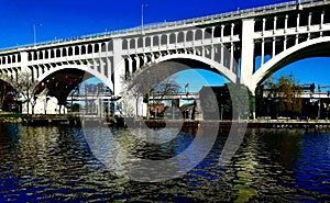 Cleveland, Ohio bridge, summer 2019