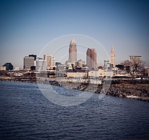 Cityscape of Downtown Cleveland, Ohio