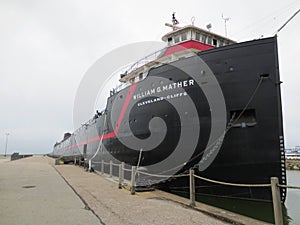 Cleveland Ohio docked Ship