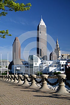 Cleveland Ohio Skyline skyscrapers