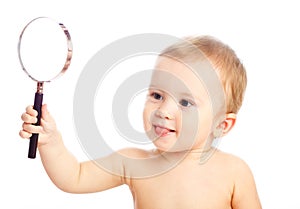 Clever baby photo