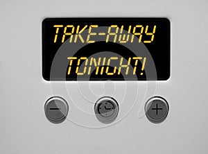 Clever digital timer cooker clock message remark witty alert warning dinner dog sign symbol cook food funny comical phrase quip photo