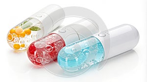 Cleverly designed liquidfilled capsules that dissolve in the mouth for instant hydration..