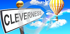 Cleverness leads to success photo