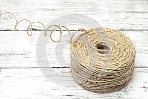 Clew of linen twine