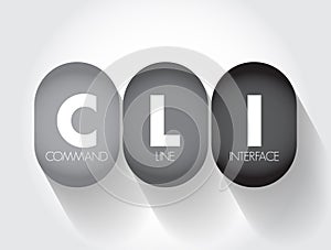 CLI - Command Line Interface is a text-based user interface used to run programs, manage computer files and interact with the