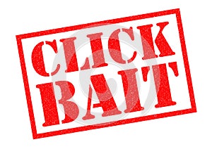 CLICK BAIT Rubber Stamp