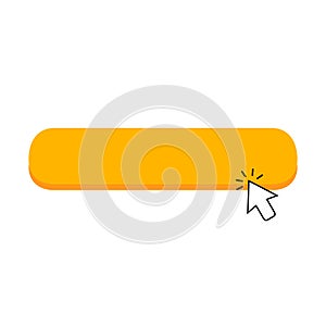 Click blank button with arrow pointer clicking