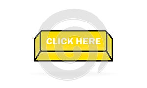 Click here button. Can be used for website. Vector EPS 10. Isolated on white background