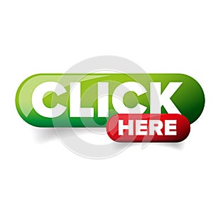 Click Here button vector