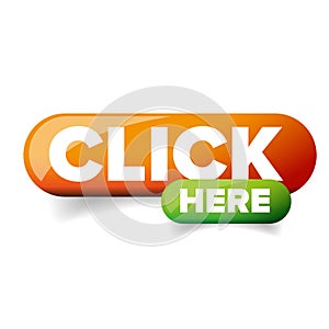 Click Here button vector