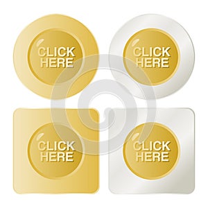 Click Here Button on White Background
