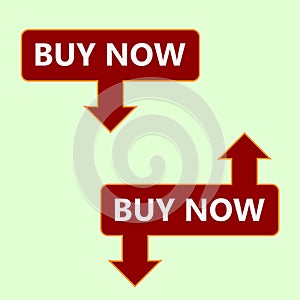 Click here Buy now button with a shopping cart. Online shopping. Order online. Vector illustration - Buy Now Sticker