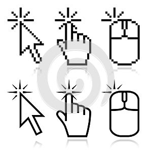 Click here mouse cursors photo