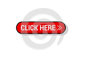 Click here red button.vector illustration