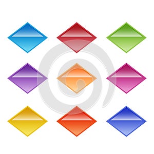 Set design vector triangle button for web icon