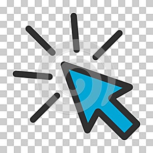 Click icon arrow mouse, web button cursor. Digital design vector illustration