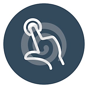 Click Isolated Vector icon which can easily modify or edit