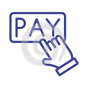 Click pay Isolated Vector icon which can easily modify or edit