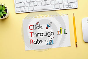 Click through rate CTR transcript on paper