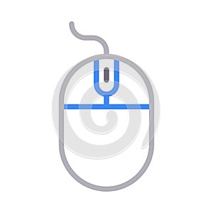 Click reception vector  color line icon
