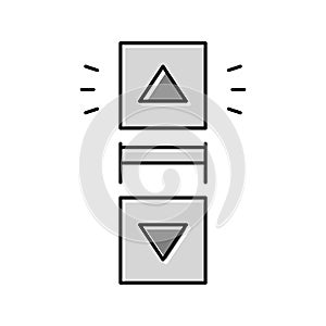 click scroll color icon vector illustration