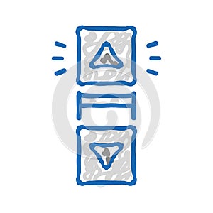 click scroll icon doodle illustration