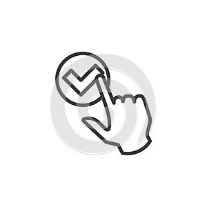 Click select, line icon