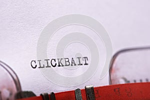 Clickbait concept view