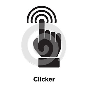 Clicker icon vector isolated on white background, logo concept o
