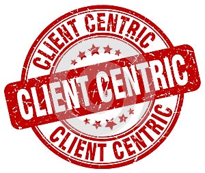 Client centric red stamp