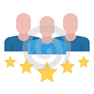 Client flat icon vector Illustration,  business icon