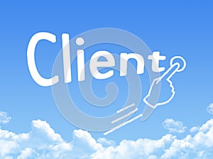 Client message cloud shape