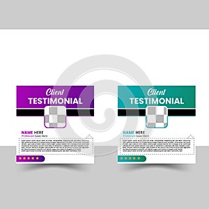client testimonial design vector art illusttrations