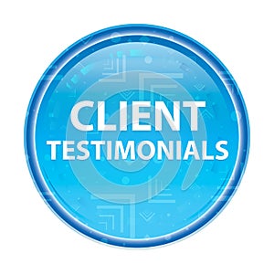 Client Testimonials floral blue round button