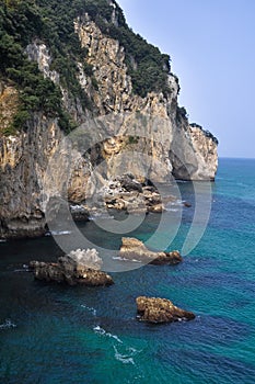 Cliff at Buciero mountain, Cantabria, Spain