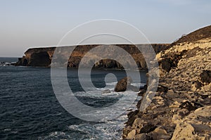 Cliff coast at Ajuy - Fuerteventura photo