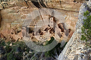 Cliff dwellings in Mesa Verde National Parks / Colorado /USA