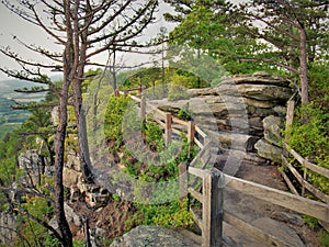 Cliff Edge at Pilot Mountain State Park