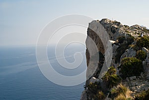 Cliff formation on Mallorca island