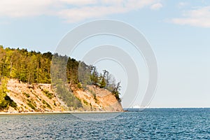 Cliff at Gdynia Orlowo at Baltic sea, Poland