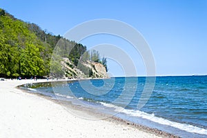 Cliff of Gdynia Orlowo at Baltic sea, Poland