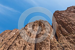 The cliff of Gorges du Dades valley, Morocco