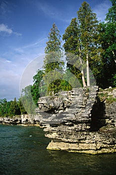 Cliff at Lake Mitchigan