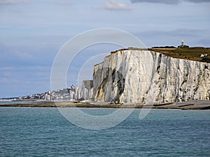 Cliff of Le Treport in France. photo