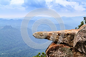 Cliff at mountain photo