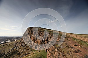 Cliff overlooking Edinburgh